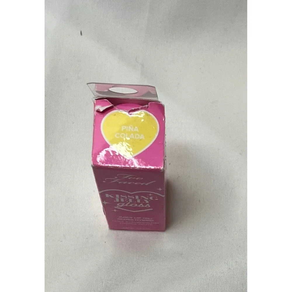 Too Faced Kissing Jelly Gloss Pina Colada Juicy Lip Oil Gloss Hybrid New